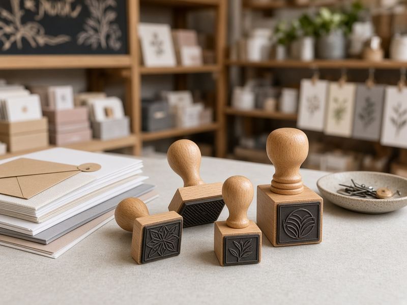 Custom stamps at Echo Valley Studio